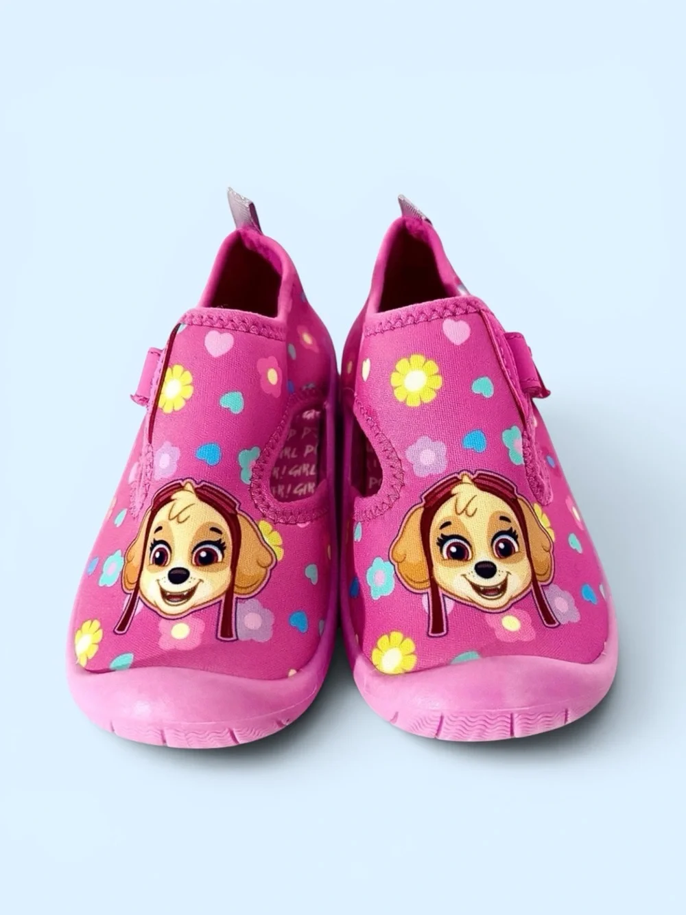 NWOT Paw Patrol Skye Water Shoes Pink Floral Thick‑Sole Toddler Girl 10